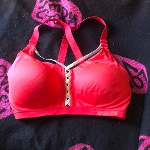Red and gold VS pull over bra 36DD